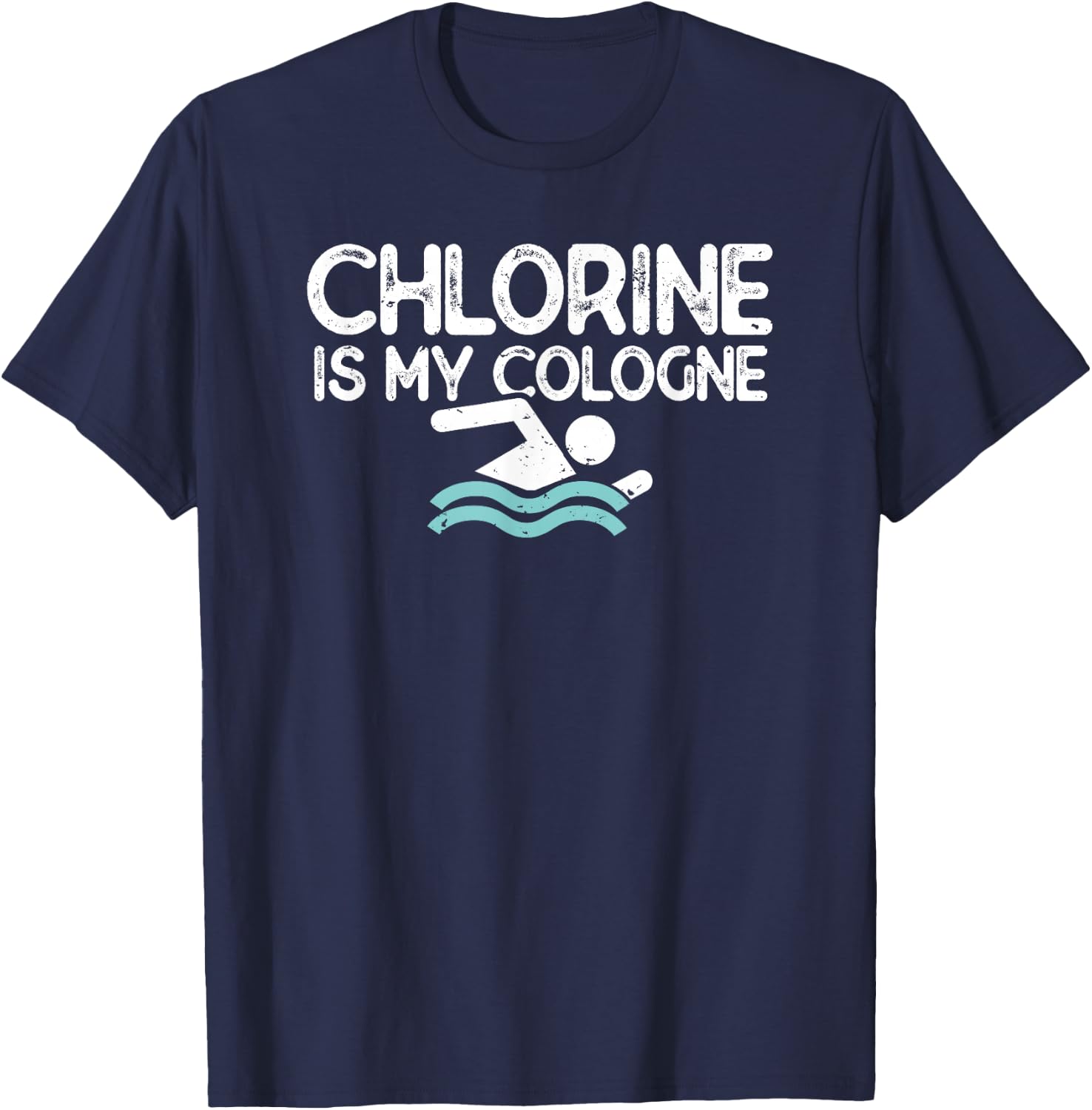 Men Swimming Saying Funny Swimmer T-Shirt - T-Shirt | Navy