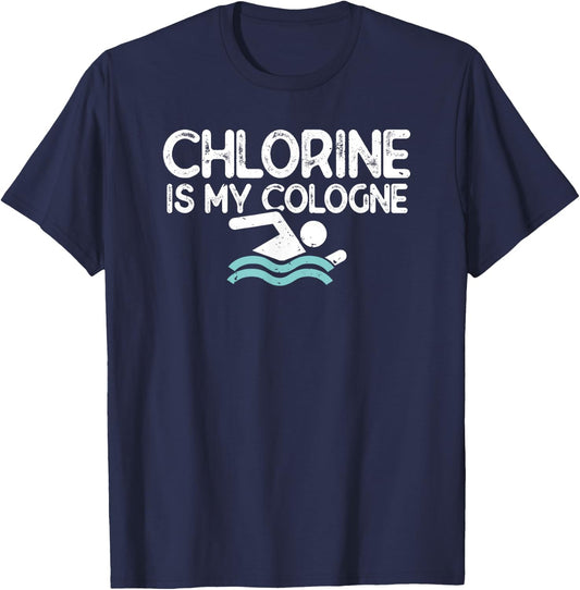 Men Swimming Saying Funny Swimmer T-Shirt - T-Shirt | Navy
