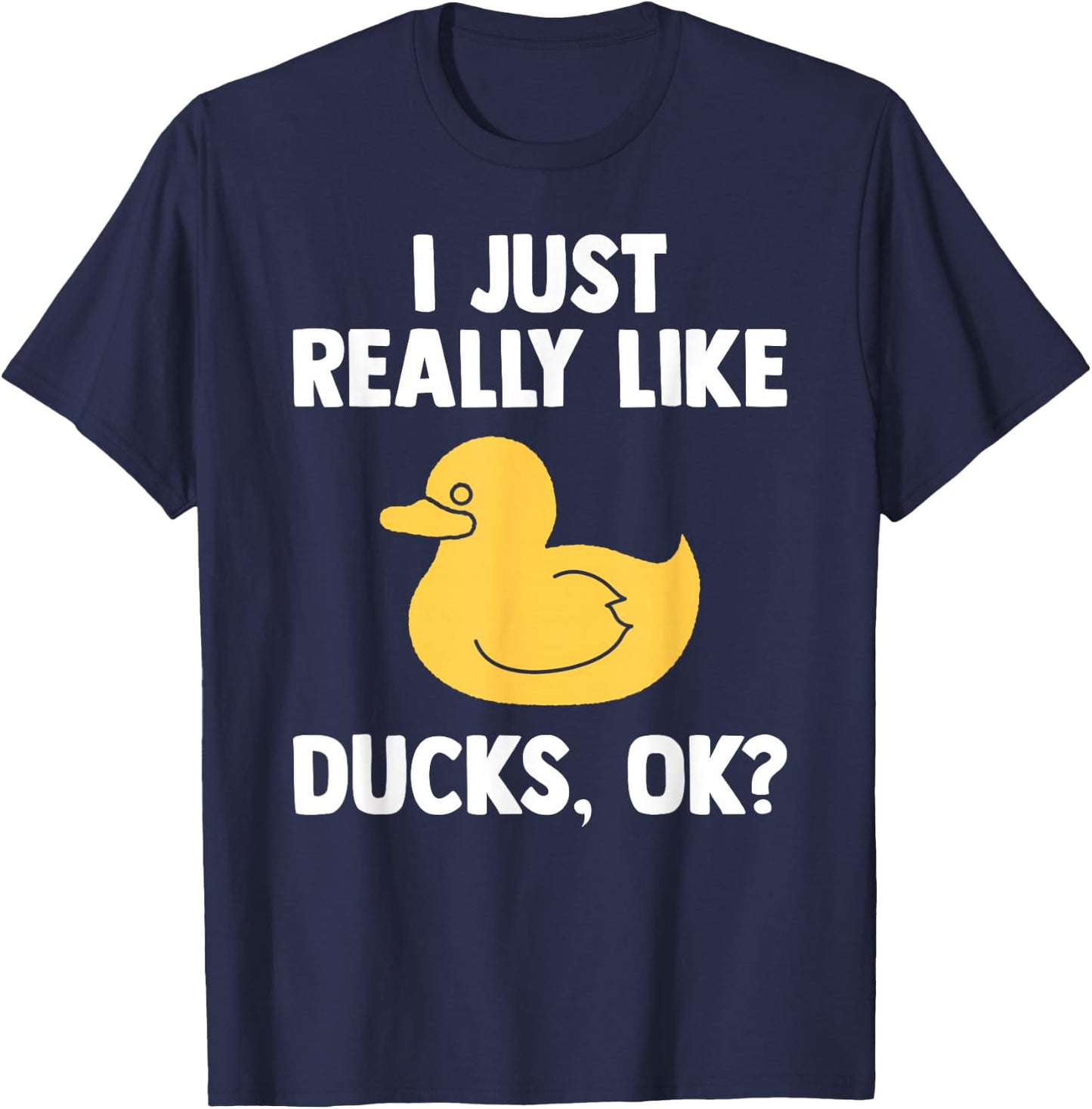 Duck Gifts Men Quack Quakin Youth Rubber Ducky T-Shirt - T-Shirt | Navy