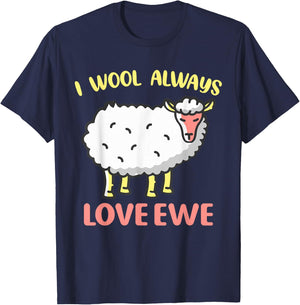 I Wool Always Love Ewe T-Shirt - T-Shirt | Navy