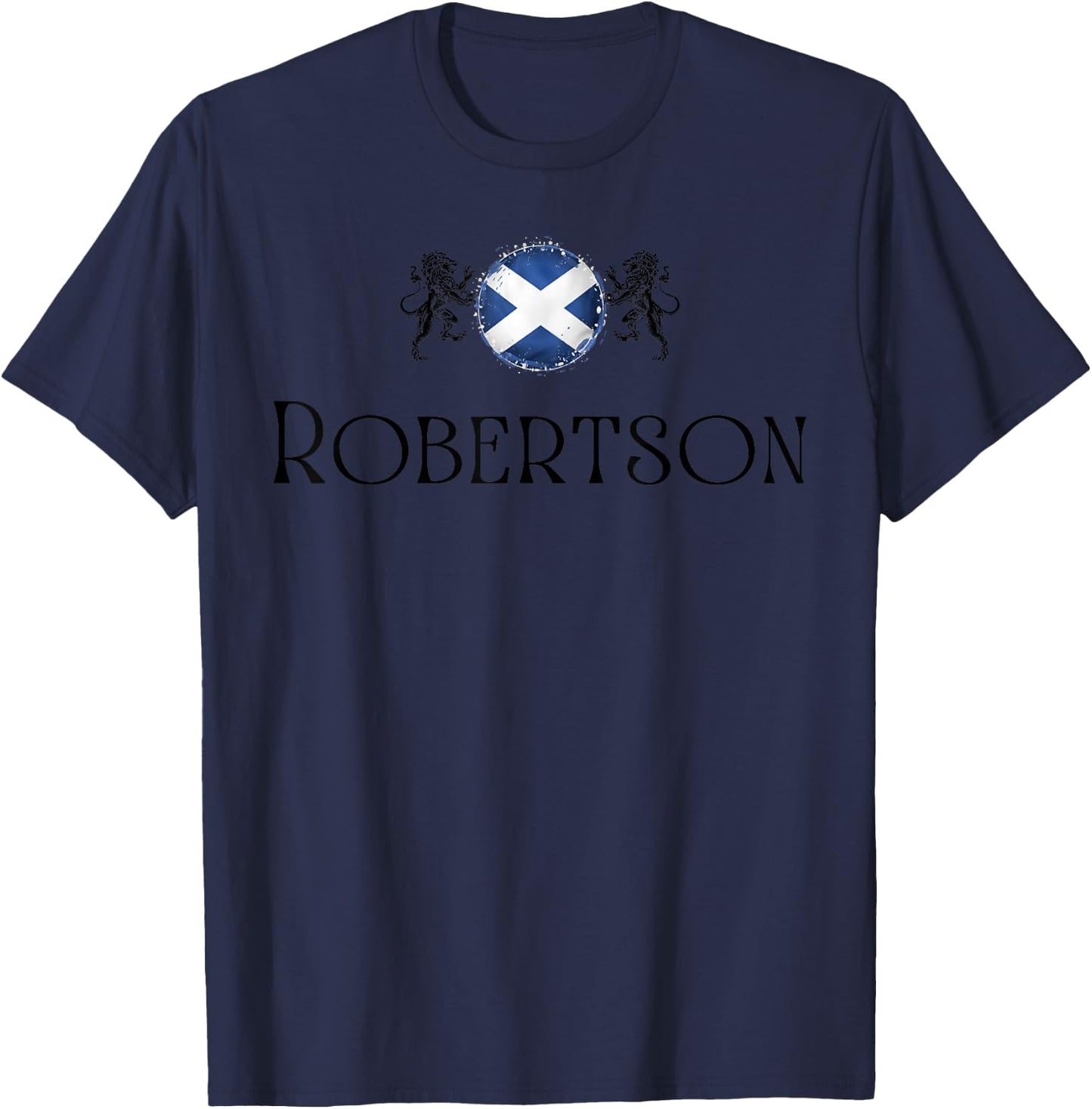 Robertson Clan Scottish Family Name Scotland Heraldry T-Shirt - T-Shirt | Navy