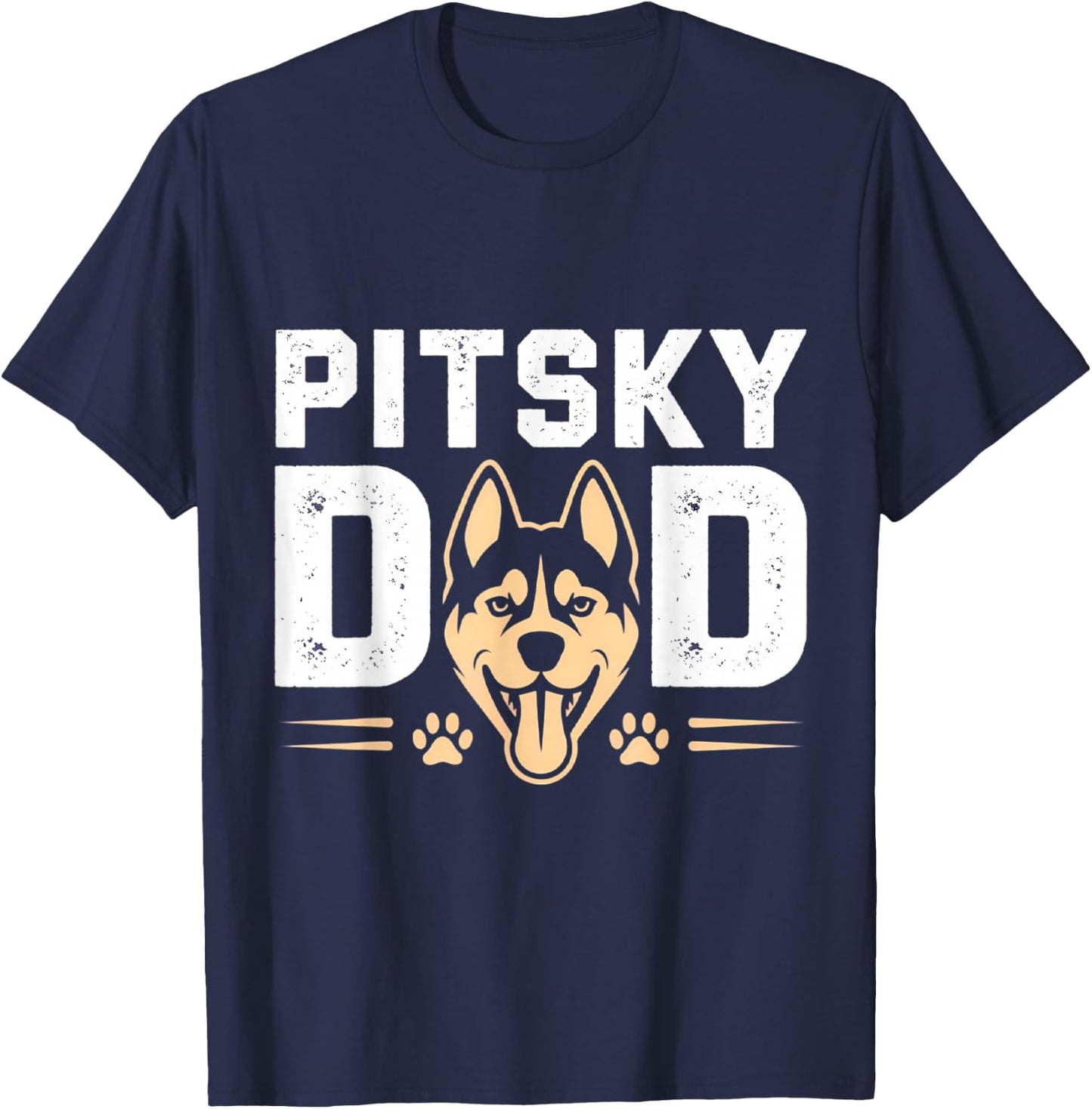 Pitsky Dad Father's Day T-Shirt - T-Shirt | Navy