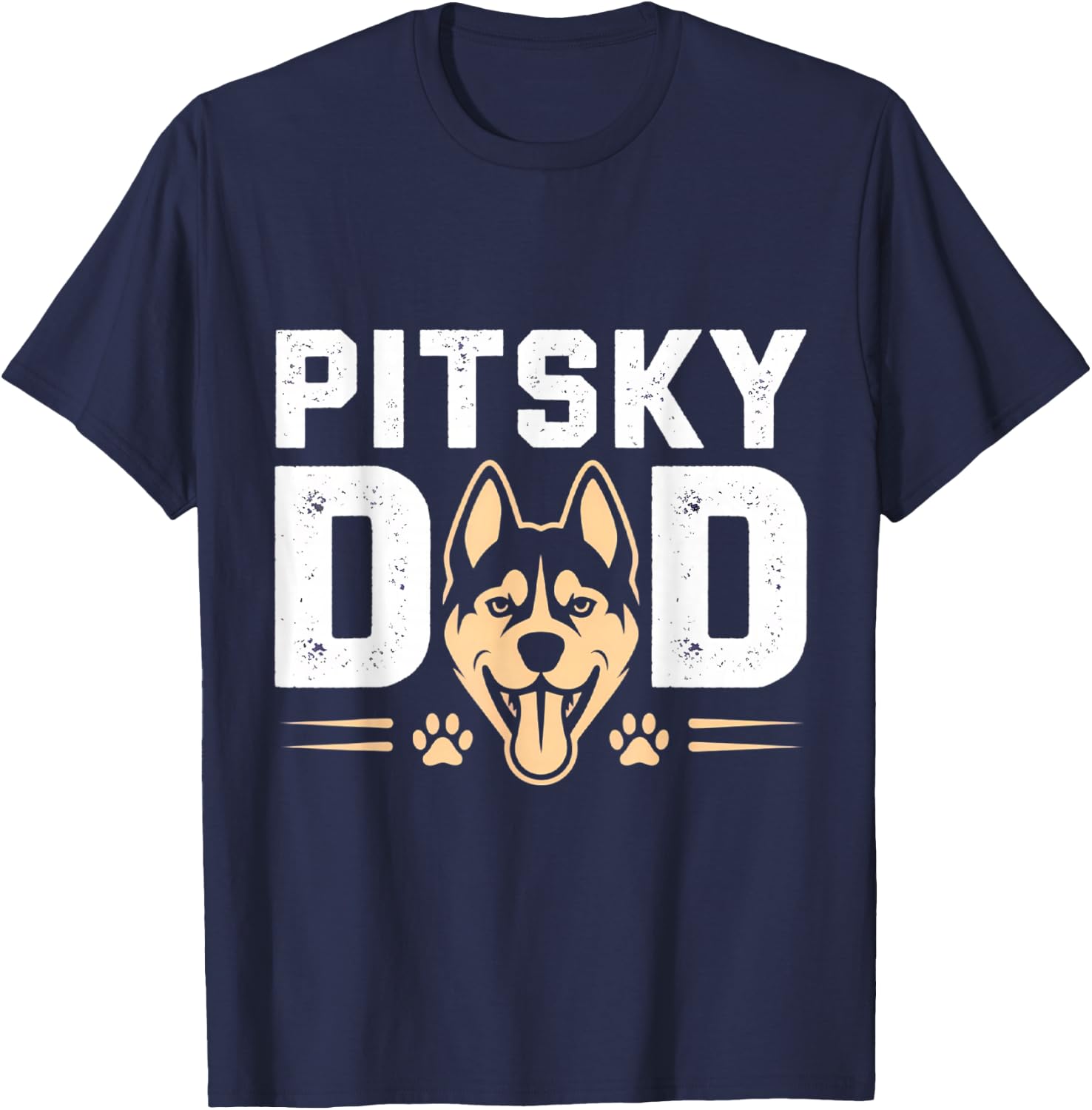 Pitsky Dad Father's Day T-Shirt - T-Shirt | Navy