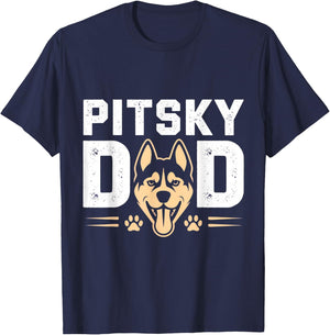 Pitsky Dad Father's Day T-Shirt - T-Shirt | Navy