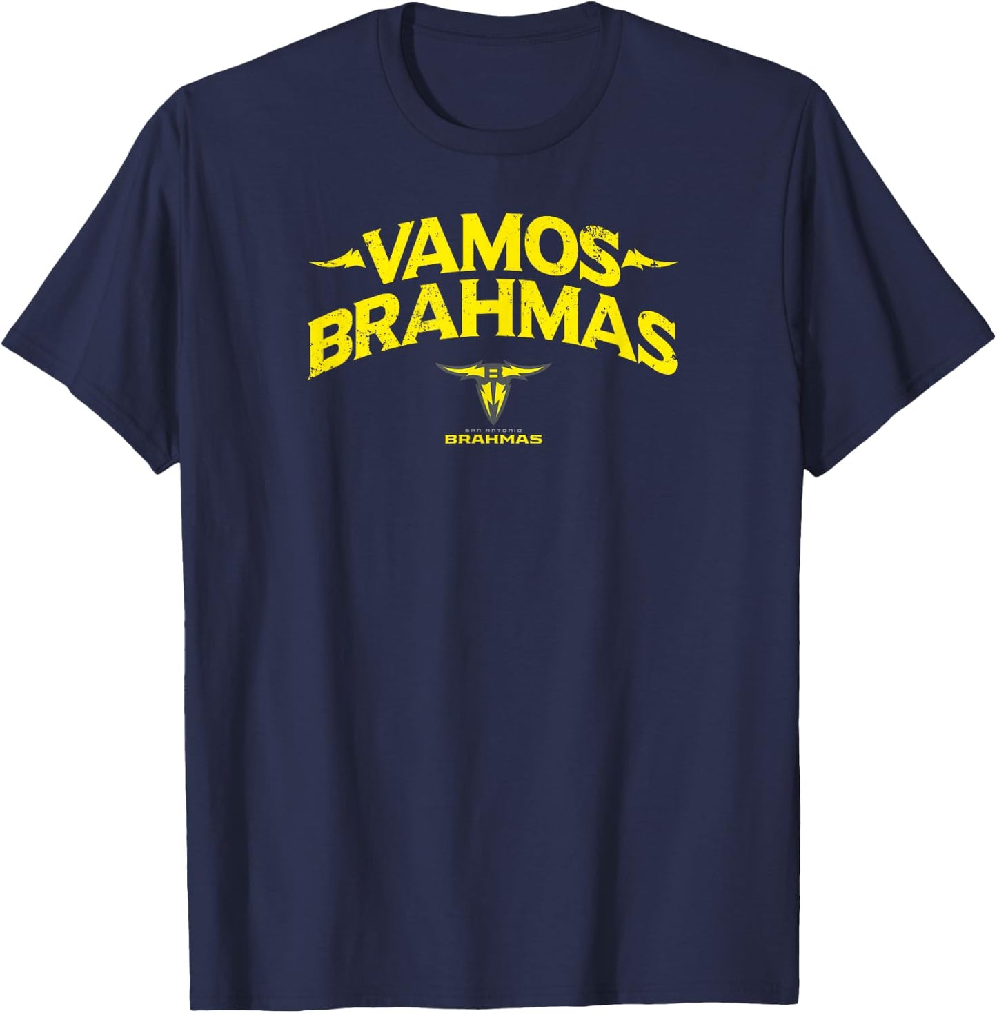 San Antonio Brahmas - Vamos Brahmas - United Football League T-Shirt - T-Shirt | Navy