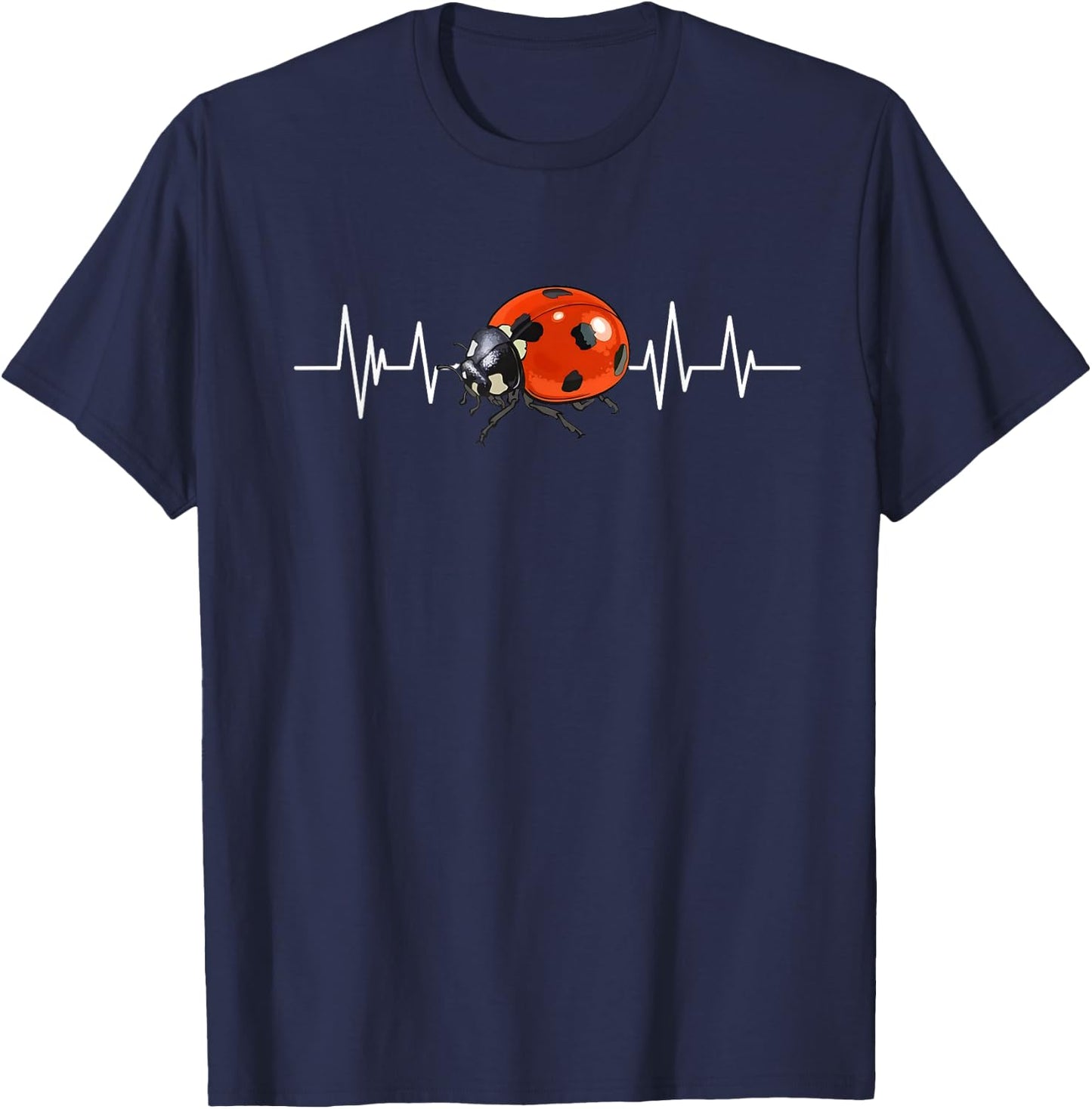 Love Ladybugs women Shirt insect Lovers men, kids and girls T-Shirt - T-Shirt | Navy