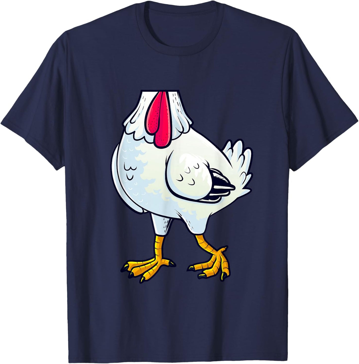 Chicken Costume Body Funny Farm Animal Farming Halloween T-Shirt - T-Shirt | Navy