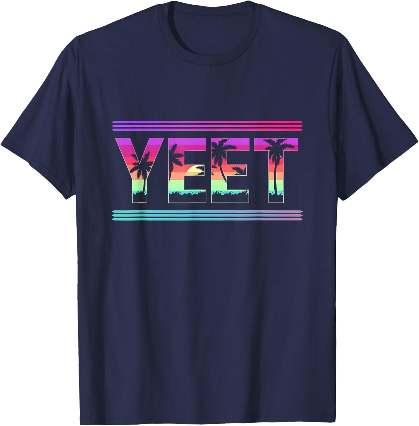 Vintage Yeet Shirt Apparel Saying for All – Men, Women and Kids T-Shirt - T-Shirt | Navy