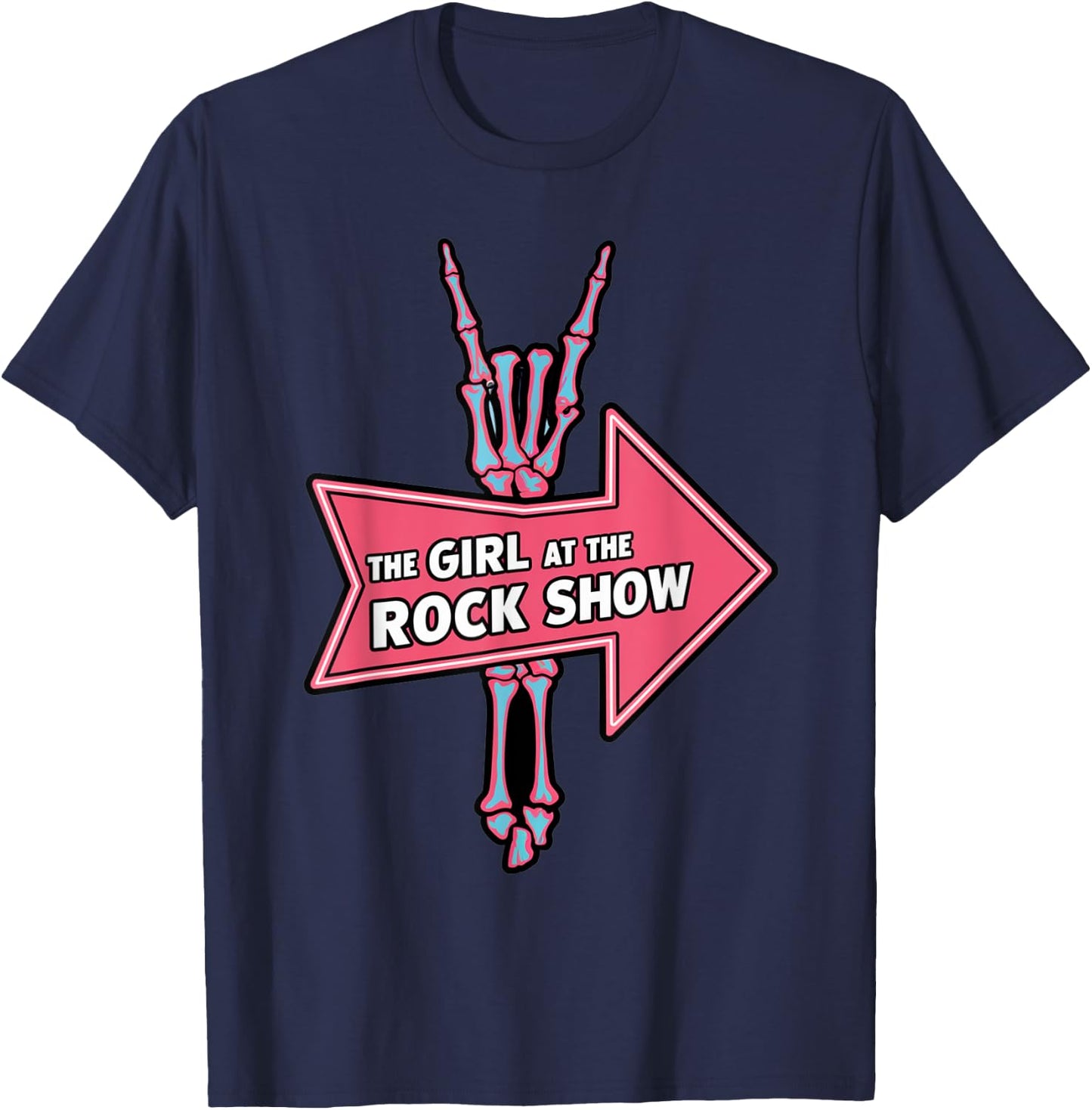 I Am The Girl At The Rock Show Classic T-Shirt - T-Shirt | Navy