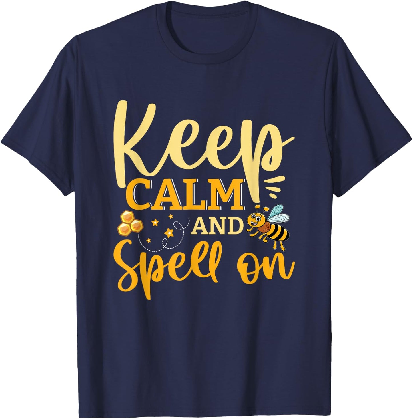 Spelling Champ School Competition Word Speller Spelling Bee T-Shirt - T-Shirt | Navy