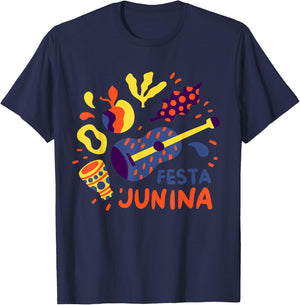 Festa Junina Brazil June Festival Brazilian Celebration T-Shirt - T-Shirt | Navy