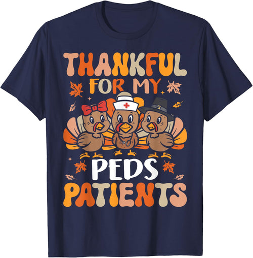 Thankful Peds Nurse Thanksgiving Turkey Pediatric Nurse