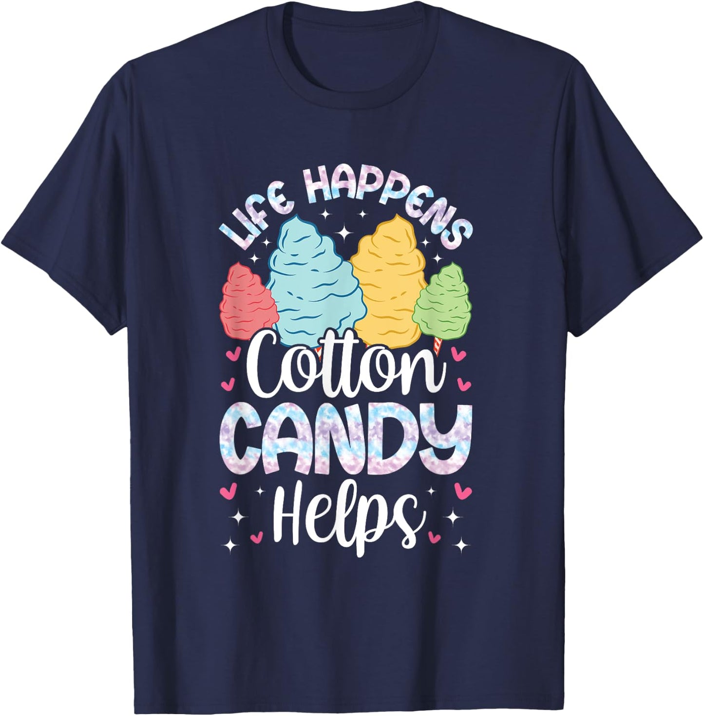 Professional Cotton Candy Crew Apparel Candy Patch Treat T-Shirt - T-Shirt | Navy