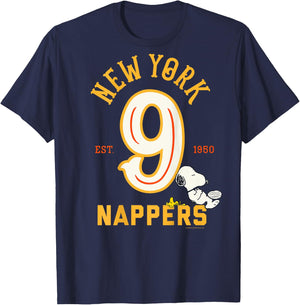 Peanuts - Backprint Snoopy New York Nappers T-Shirt - T-Shirt | Navy