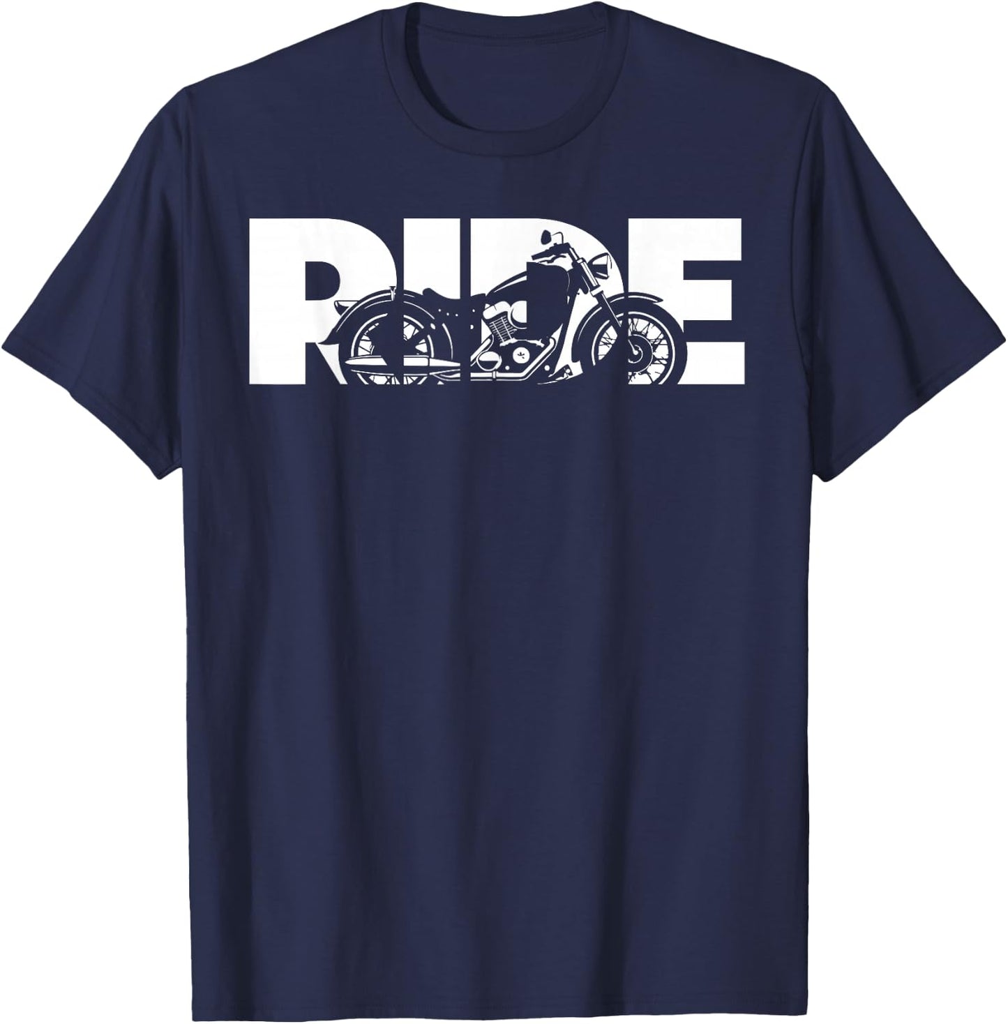 Ride Motorcycle Apparel, Motorcycle T-Shirt - T-Shirt | Navy