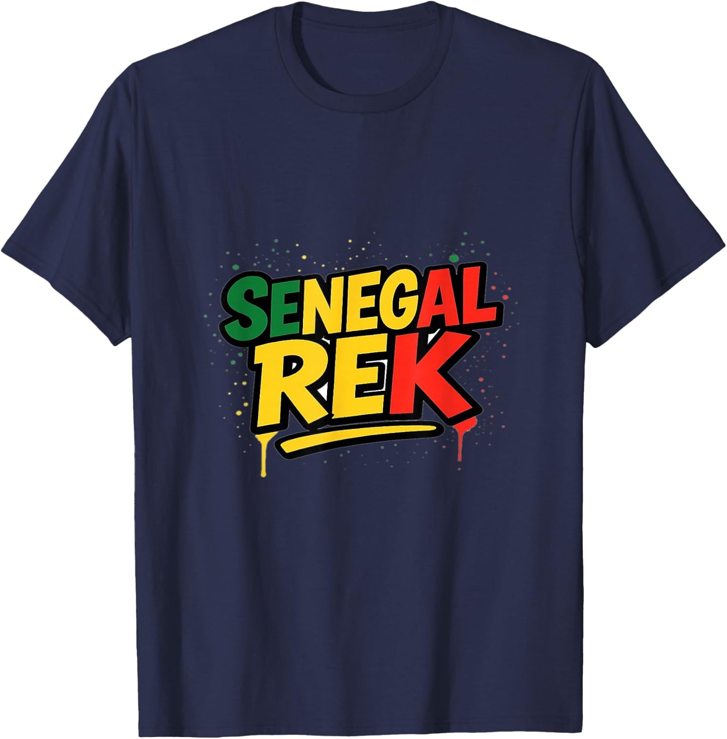 Senegal Rek Proud Senegalese Patriots Sunugal Wolof T-Shirt - T-Shirt | Navy