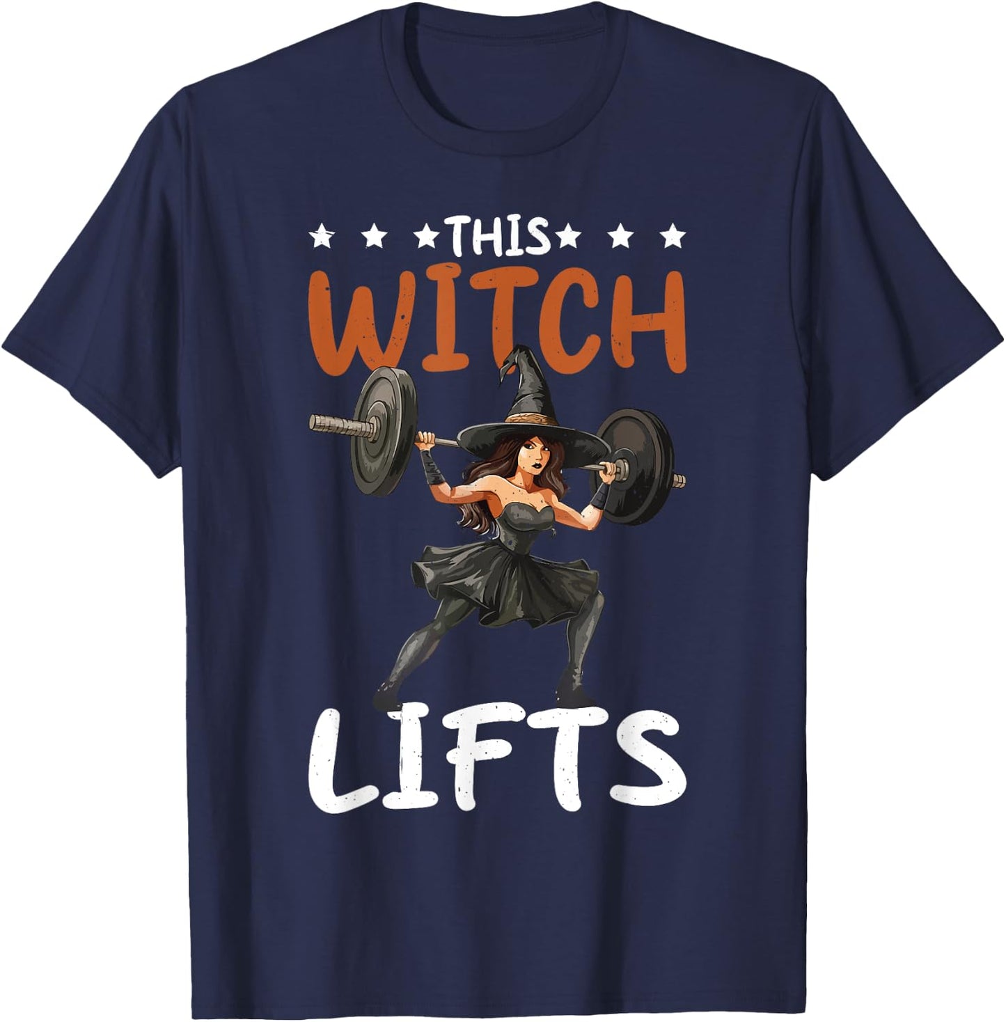 This Witch Lifts T-Shirt - T-Shirt | Navy