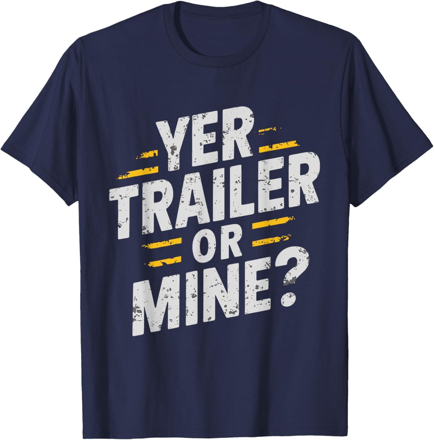 Redneck Trailer White Trash Party Attire Hillbilly Costume T-Shirt - T-Shirt | Navy