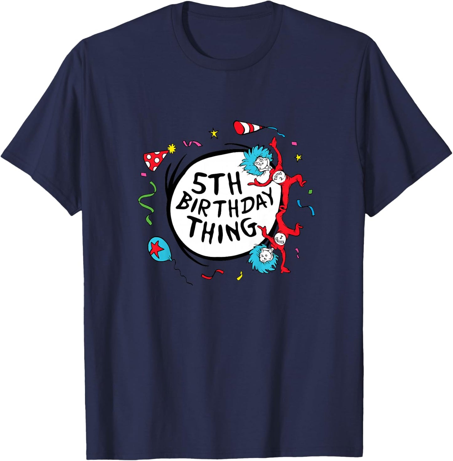 Dr. Seuss 5th Birthday Thing T-Shirt - T-Shirt | Navy