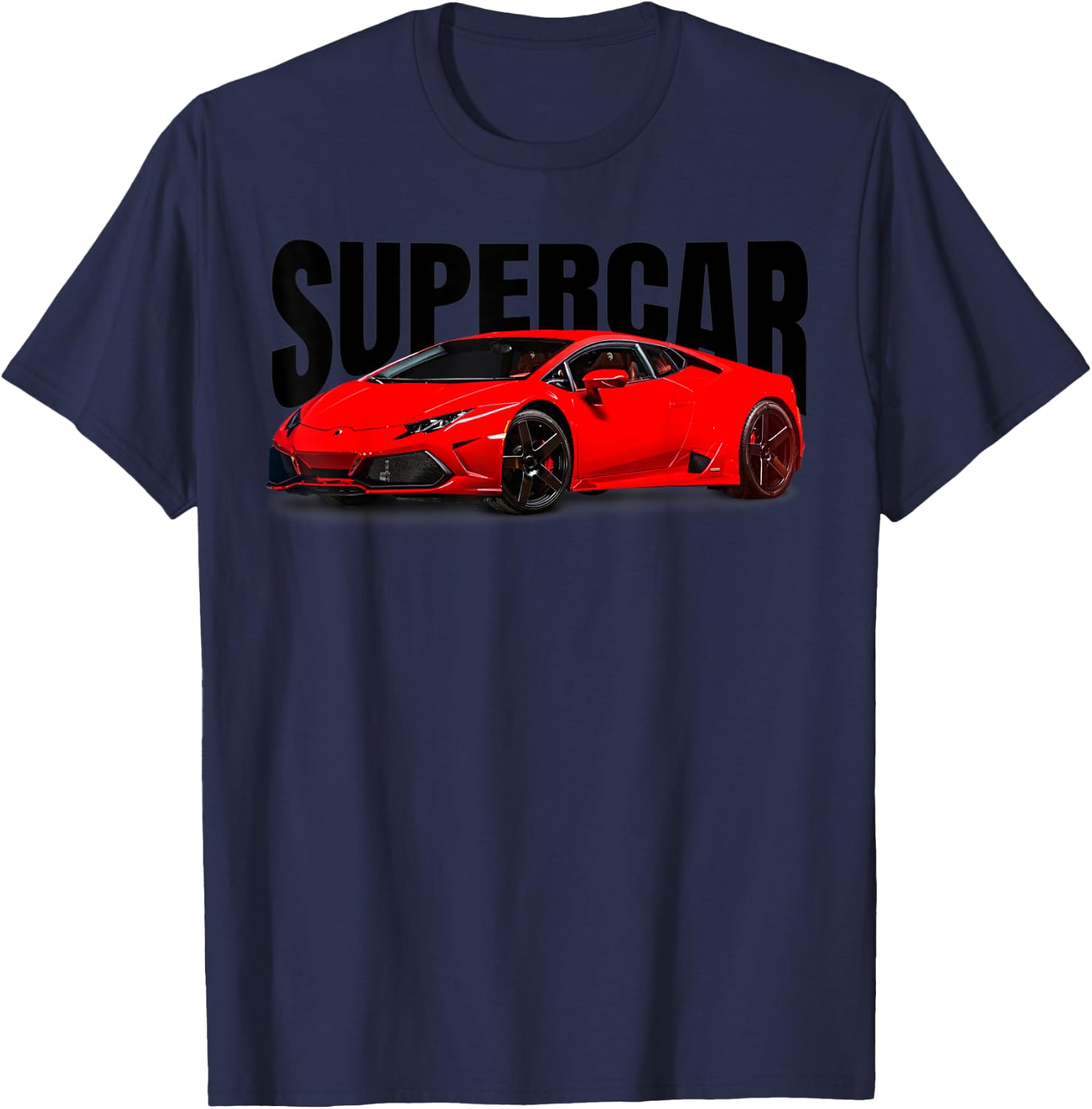 Supercar, Sportwagen, Muskelauto und Rennwagen T-Shirt - T-Shirt | Navy