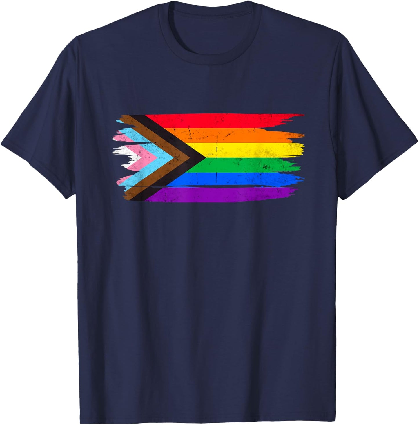LGBT Flagge Gay Pride LGBTQ T-Shirt - T-Shirt | Navy