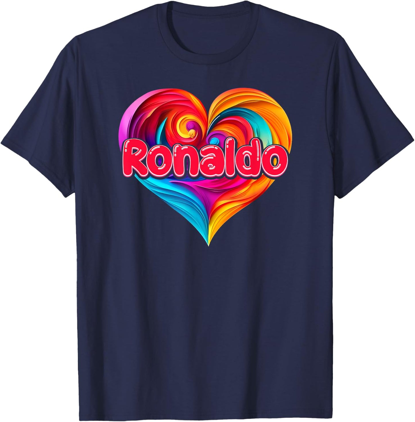 mit Aufschrift "I Heart Love Ronaldo" T-Shirt - T-Shirt | Navy