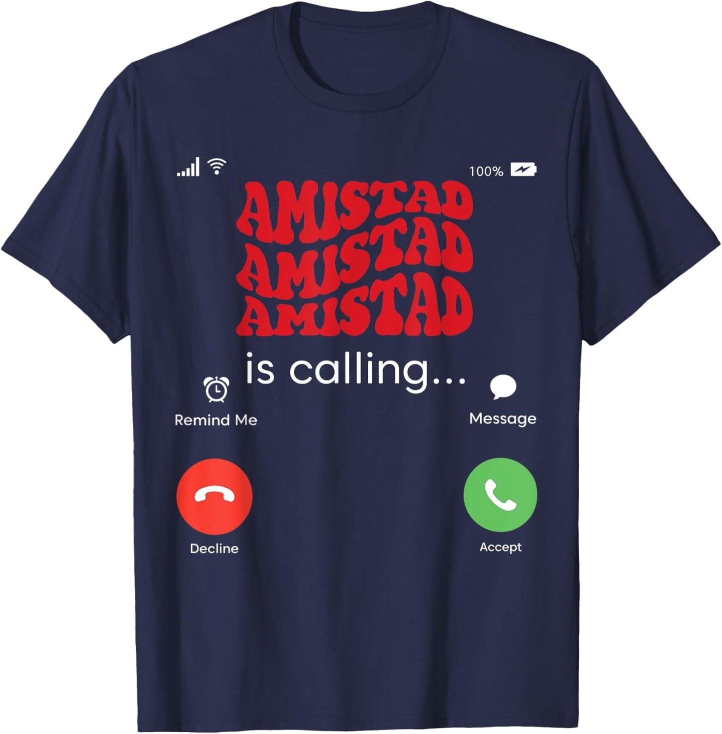 Amistad House Of Friendship RCA Friendly School Spirit T-Shirt - T-Shirt | Navy