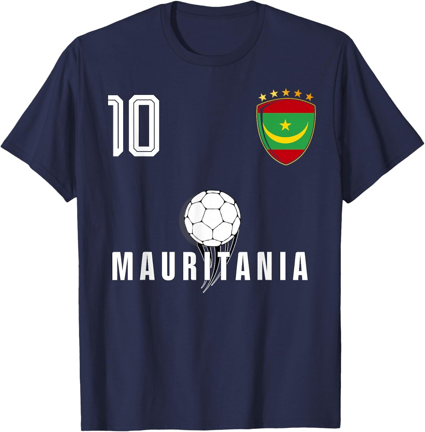 Mauritania Flag Mauritanian Pride Lovers T-Shirt - T-Shirt | Navy