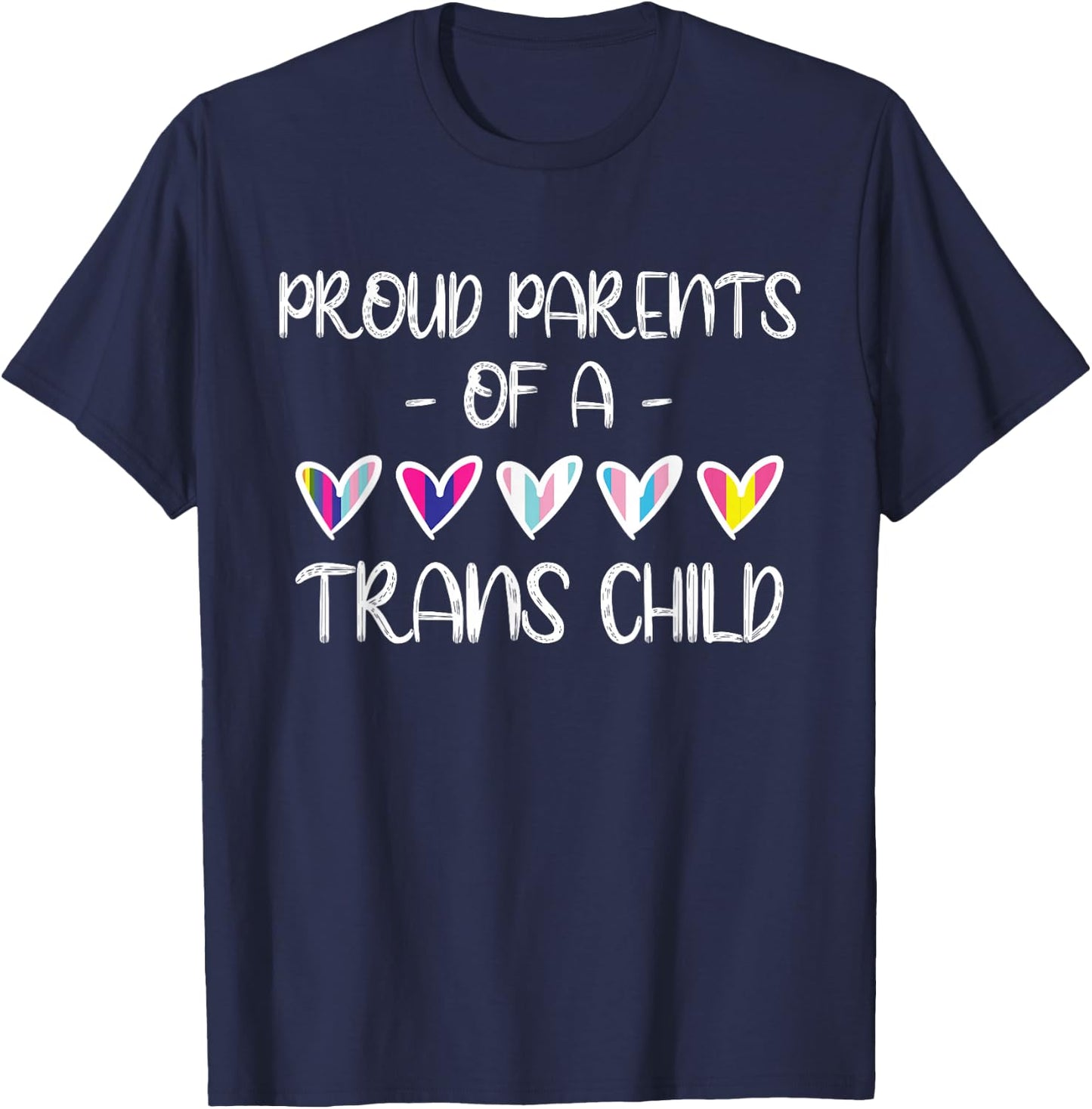Fiers parents d'un enfant trans T-Shirt - T-Shirt | Navy