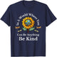 In A World Where You Can Be Anything Be Kind Sunflower T-Shirt - T-Shirt | Navy