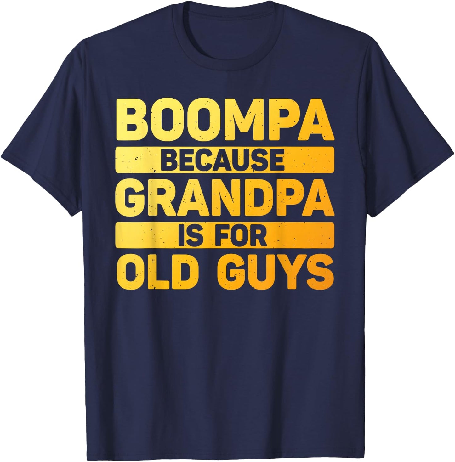 Boompa Design For Grandpa From Grandkids Father's Day Boompa T-Shirt - T-Shirt | Navy