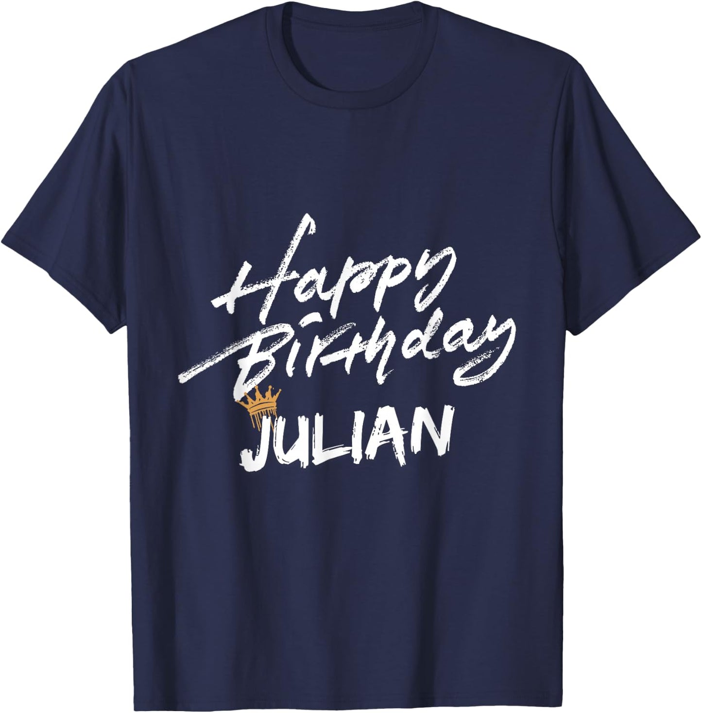 Happy birthday Julian for party T-Shirt - T-Shirt | Navy