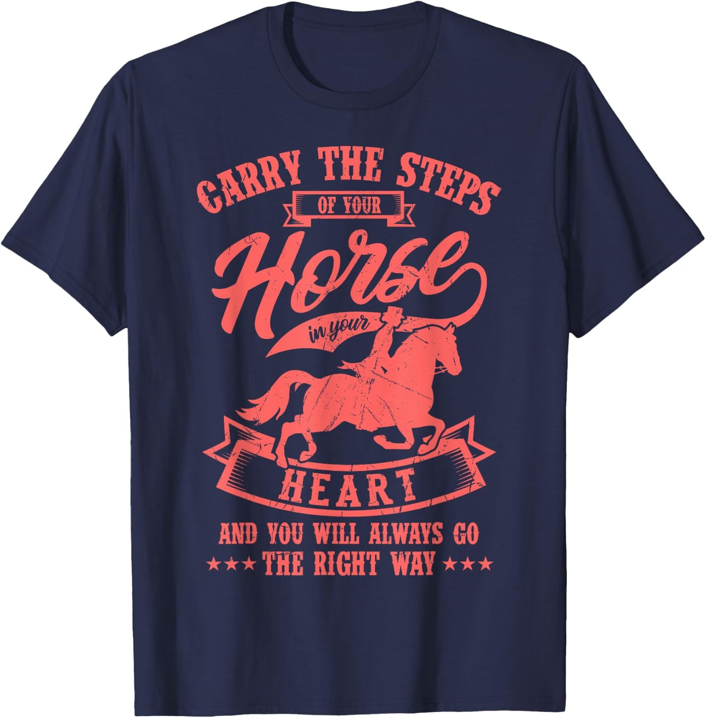 Funny Horse Shirt Women Horse Gift Girls T-Shirt - T-Shirt | Navy