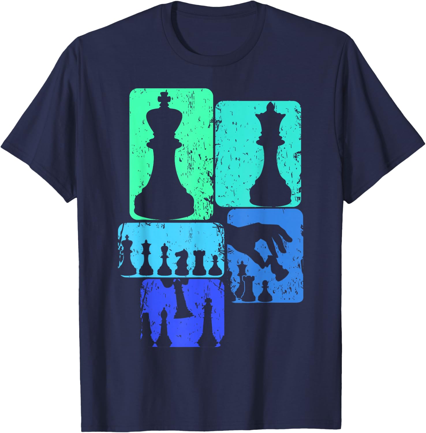 Chess Chess Player Children's Boys Men's , black T-Shirt - T-Shirt | Navy