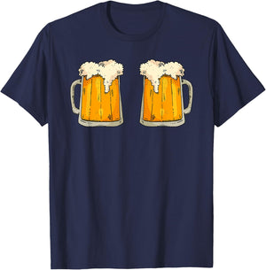 Titties n Beer Boob Sexy Funny Meme Boobs Tits Mugs T-Shirt - T-Shirt | Navy