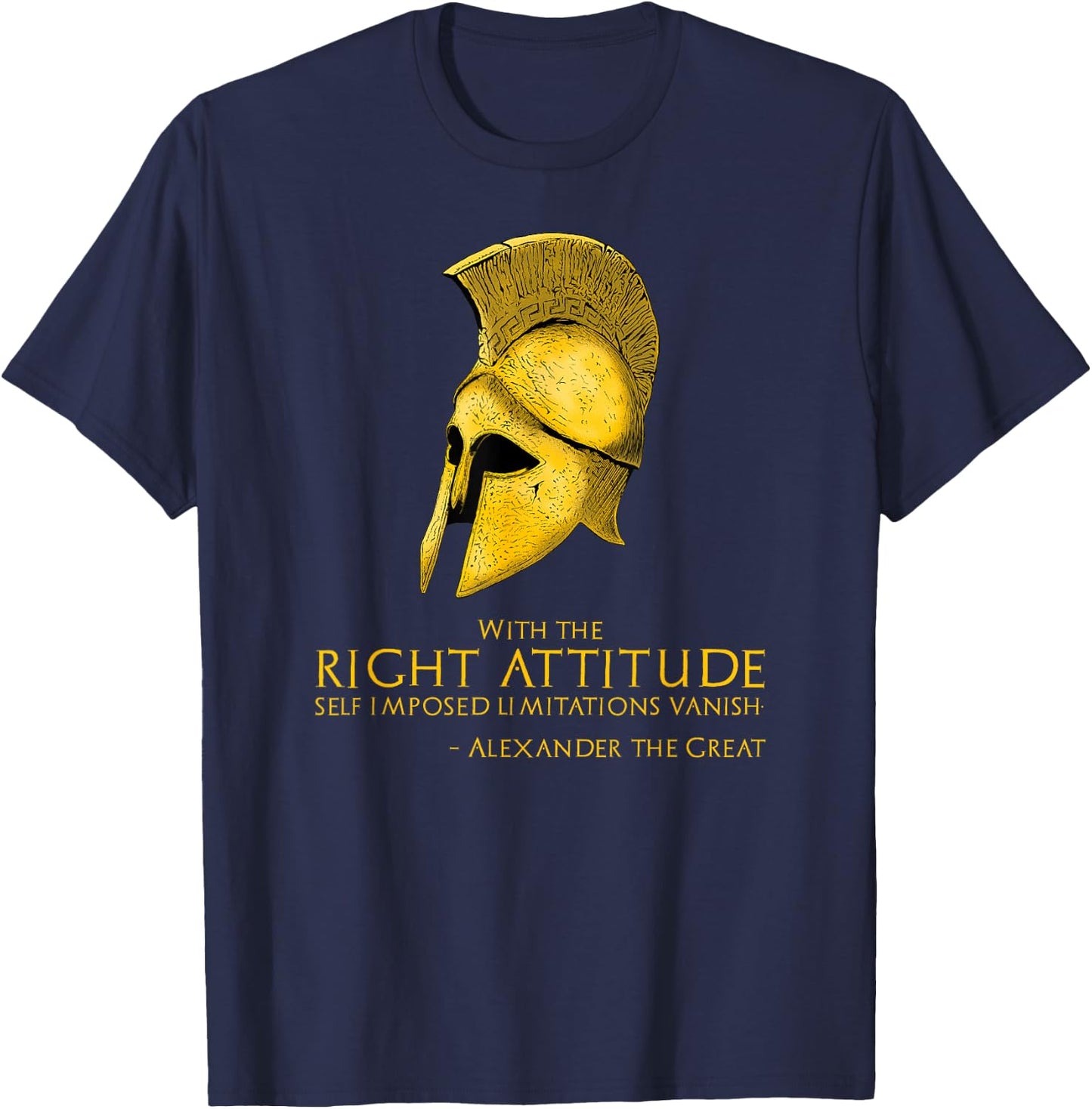 Motivating Alexander The Great Quote - Ancient Greek History T-Shirt - T-Shirt | Navy