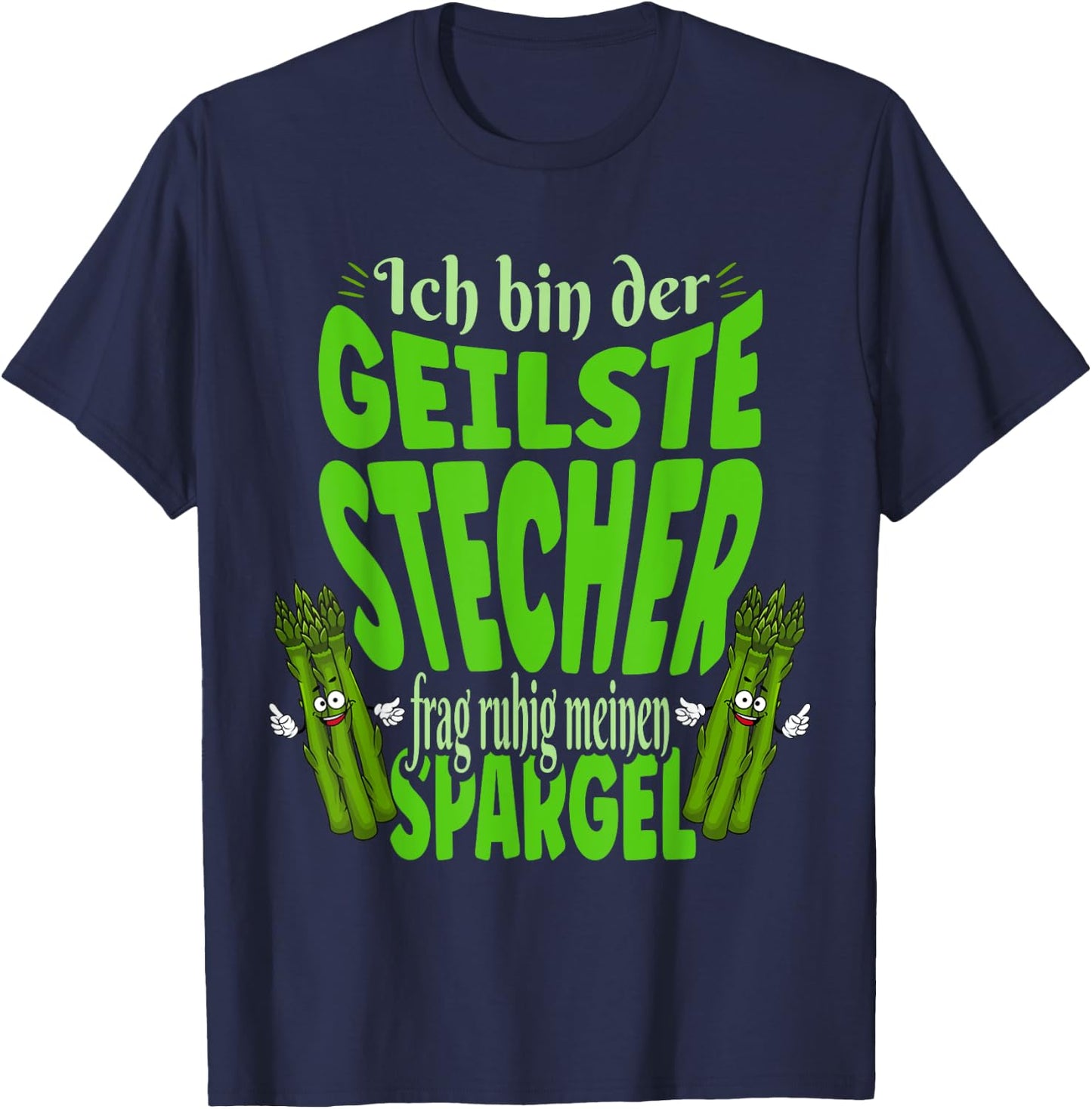 Spargel Feld Erntehilfe Spargelschneider Verkäufer T-Shirt - T-Shirt | Navy