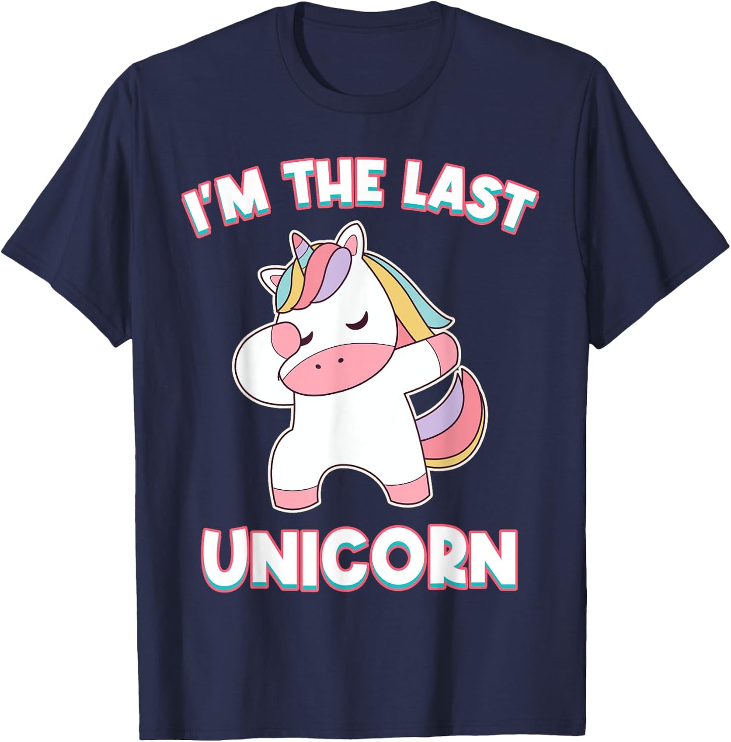 I'm The Last Unicorn Anime T-Shirt - T-Shirt | Navy