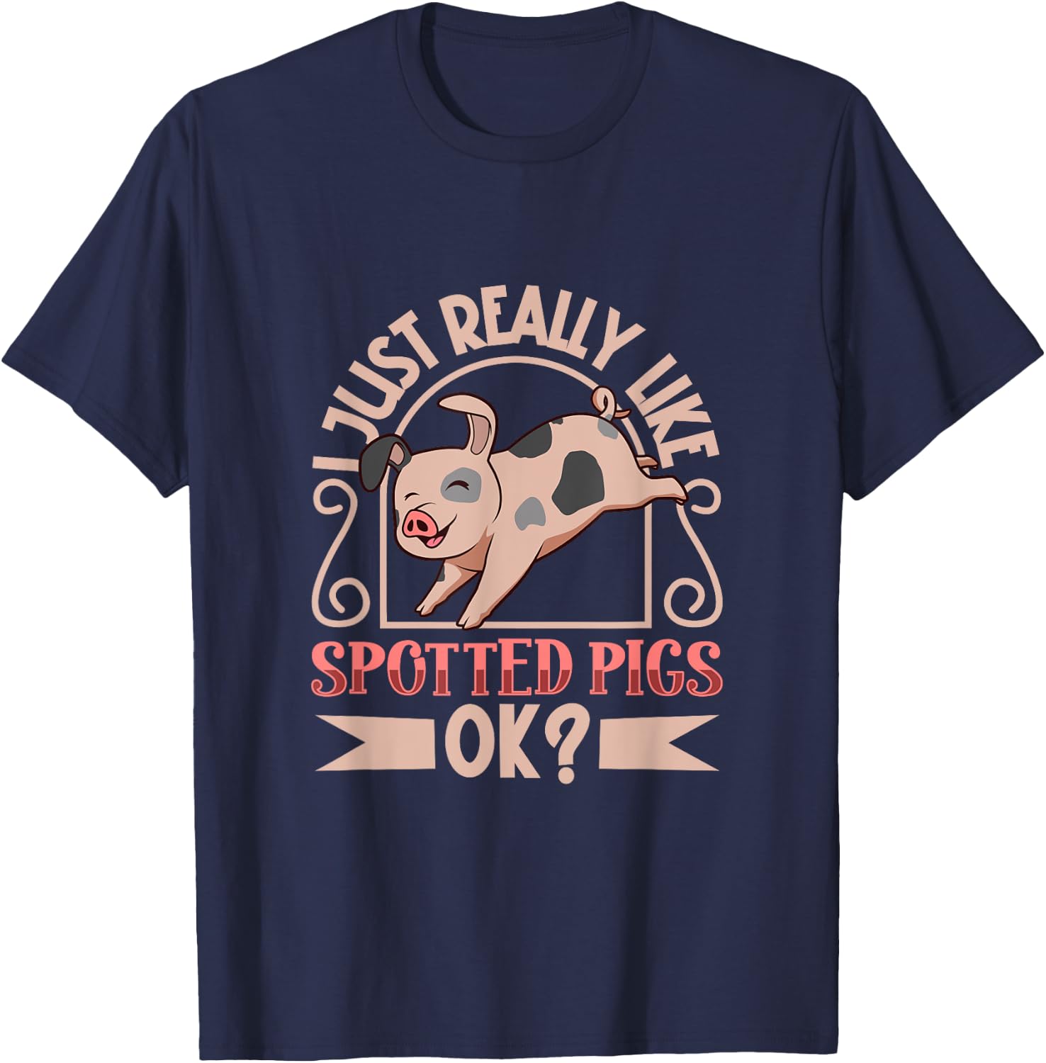 I just really like my Spotted Pig Pig T-Shirt - T-Shirt | Navy
