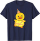 Birthday Duck for Children, Birthday Duck T-Shirt - T-Shirt | Navy