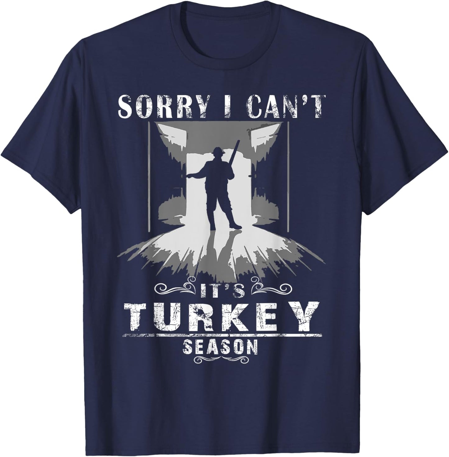 Turkey Hunting Shirt Accessories Gear Funny Bird Hunter T-Shirt - T-Shirt | Navy