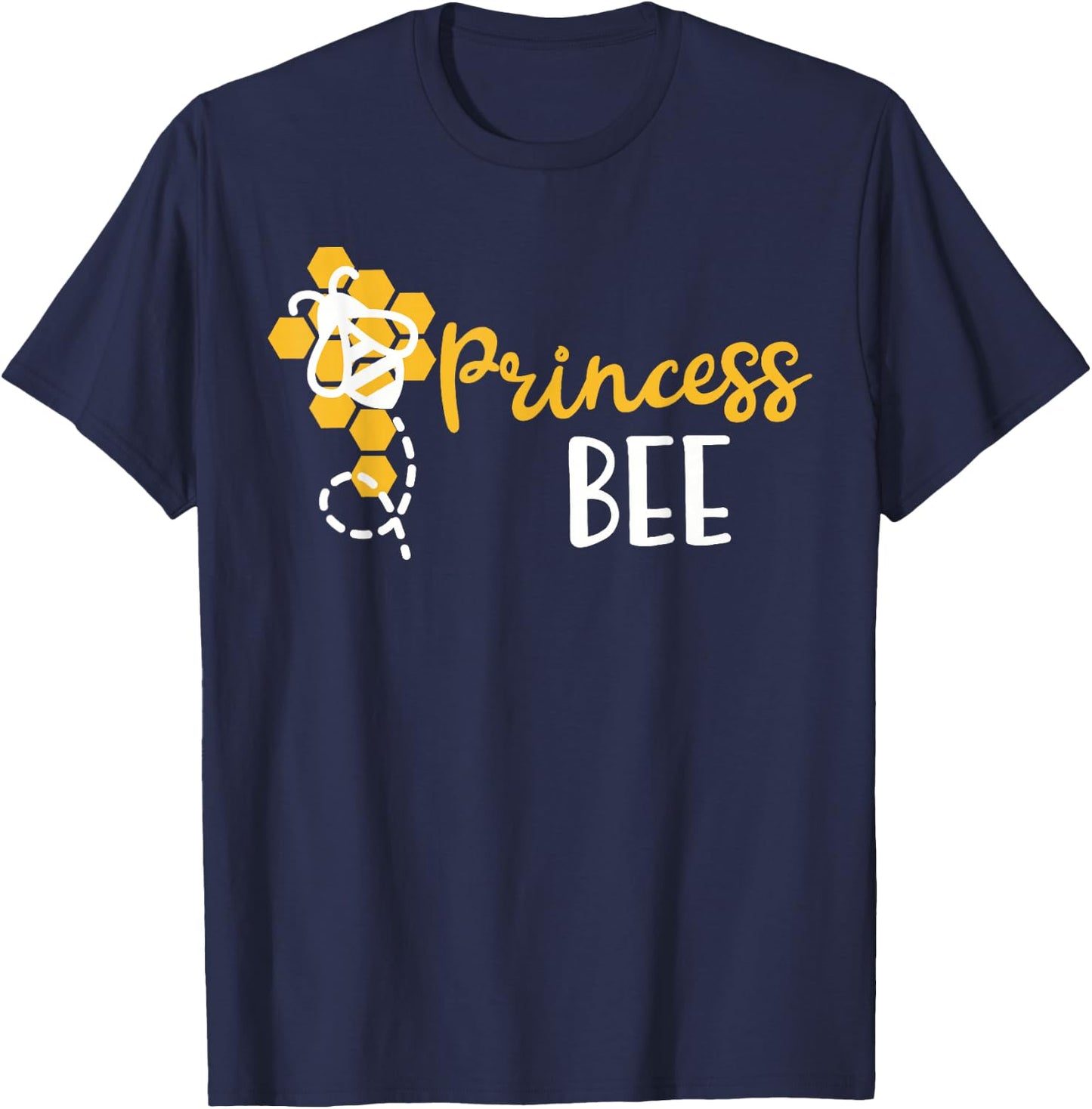 Princess Bee Family Matching Funny Princess Bee Hive T-Shirt - T-Shirt | Navy