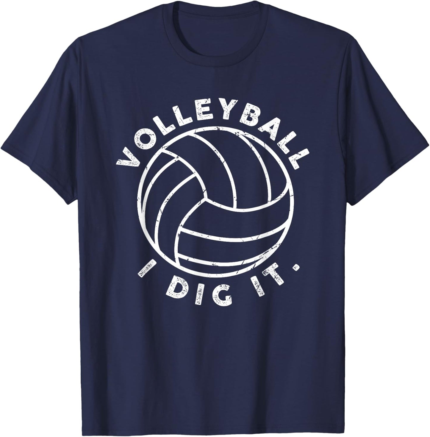 Volleyball I Dig It Funny T-Shirt - T-Shirt | Navy