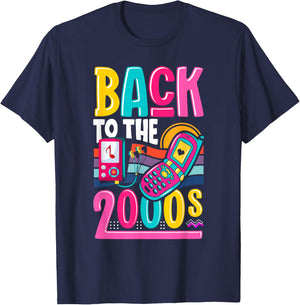 Back to the 2000s vintage two thousand retro 00s T-Shirt - T-Shirt | Navy