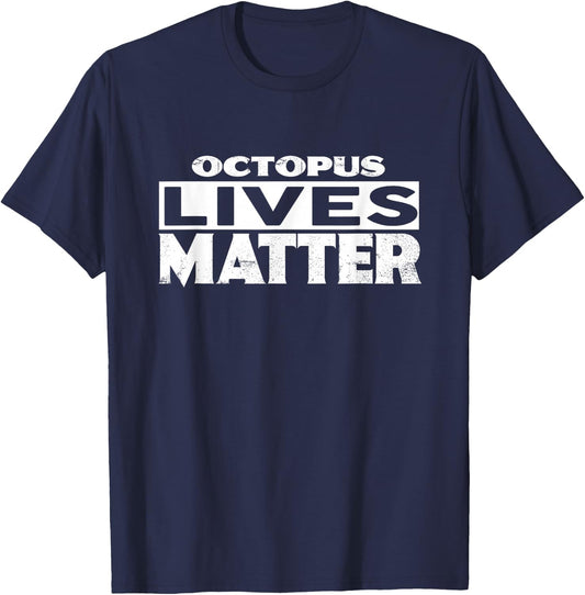 OCTOPUS Lives Matter OCTOPUS T-Shirt - T-Shirt | Navy