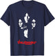 Iggy and The Stooges 4 Faces Officially Licensed T-Shirt - T-Shirt | Navy
