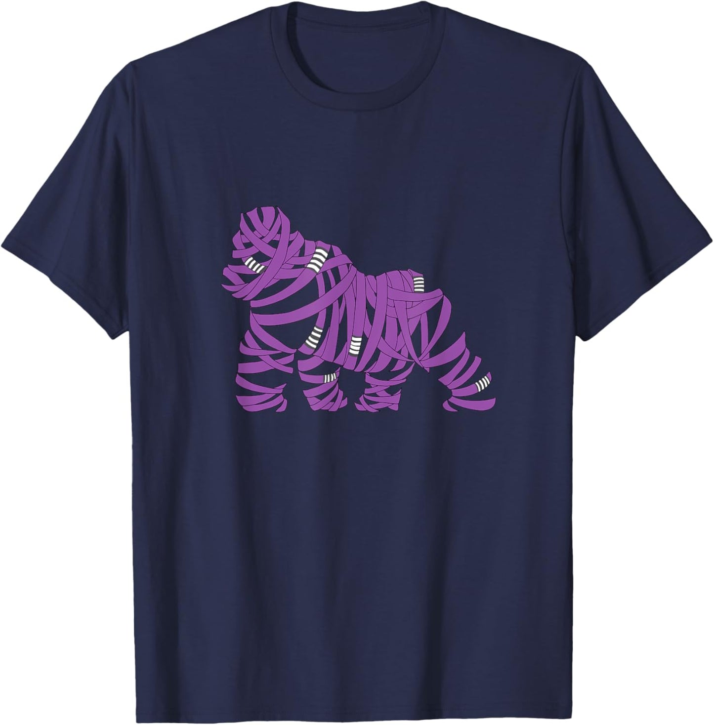 Bjj Jiu Jitsu Belt Gorilla - Purple T-Shirt - T-Shirt | Navy