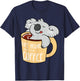 Koala Bear - Gift Koala and Coffee Lovers T-Shirt - T-Shirt | Navy