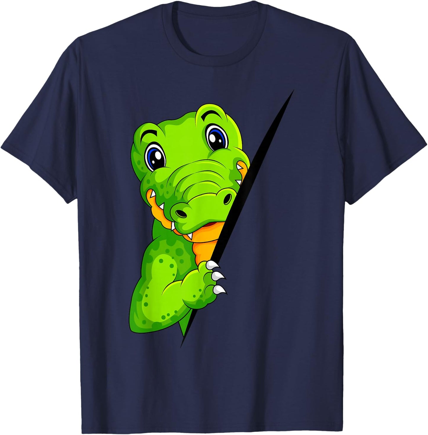Krokodil Alligator Kinder T-Shirt - T-Shirt | Navy