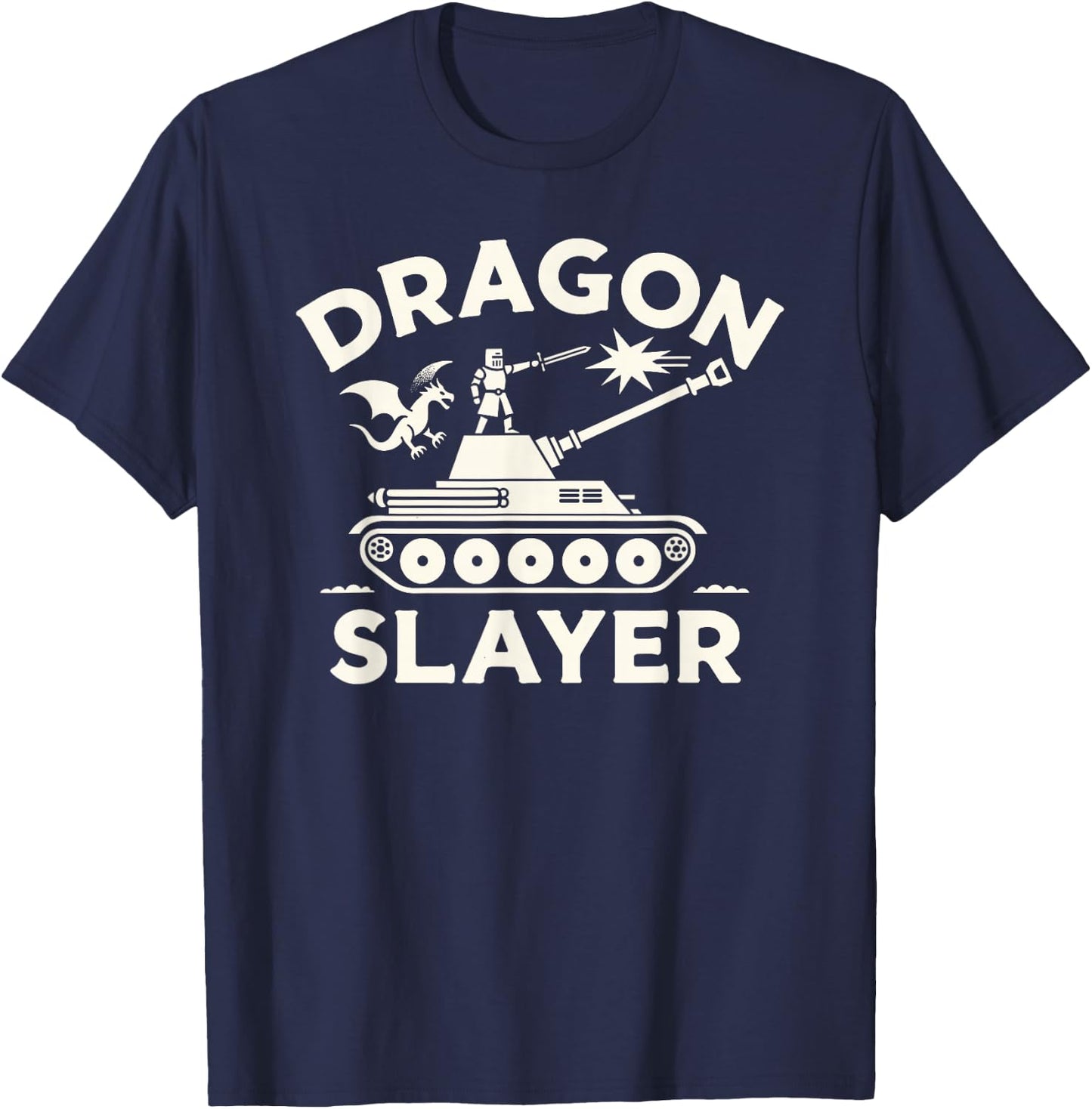 Dragon Slayer Knight Ren Faire LARP Renaissance Festival T-Shirt - T-Shirt | Navy